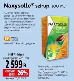 Pingvin Patika Naxysolle szirup ajánlat