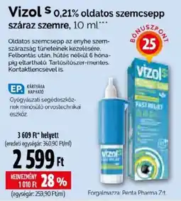 Pingvin Patika Vizol S oldatos szemcsepp ajánlat