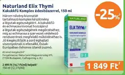 Benu Gyógyszertárak Naturland elix thymi ajánlat