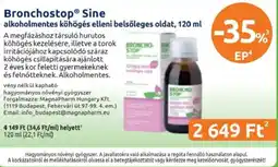 Benu Gyógyszertárak Bronchostop sine ajánlat