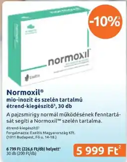 Benu Gyógyszertárak Normoxil ajánlat