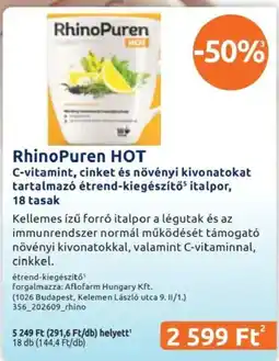 Benu Gyógyszertárak RhinoPuren hot ajánlat