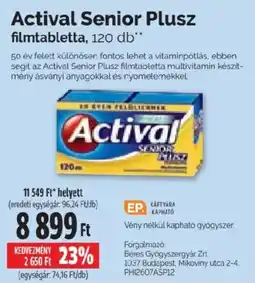 Pingvin Patika Actival Senior Plusz ajánlat