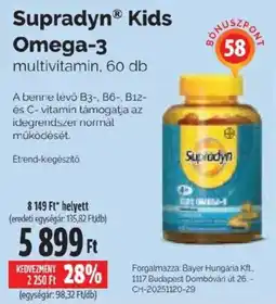 Pingvin Patika Supradyn Kids Omega-3 ajánlat