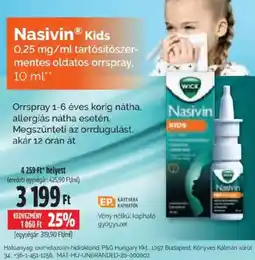 Pingvin Patika Nasivin kids ajánlat