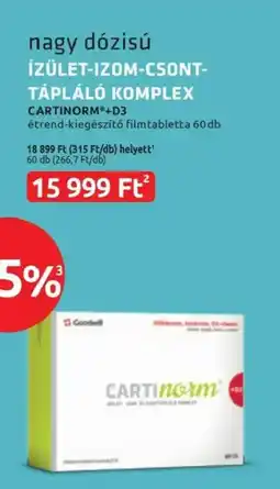 Benu Gyógyszertárak Cartinorm +D3 ajánlat