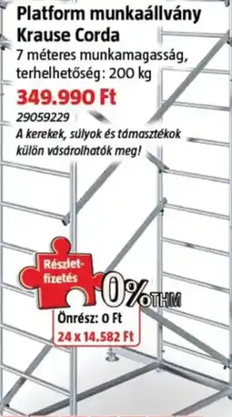 Bauhaus Krause Corda platform munkaállvány ajánlat