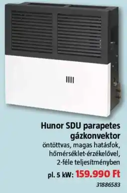 Bauhaus Hunor SDU parapetes gázkonvektor ajánlat
