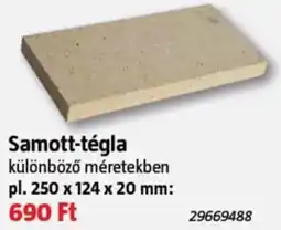 Bauhaus Samott-tégla ajánlat