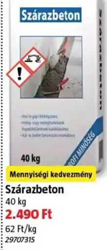 Bauhaus Szárazbeton ajánlat