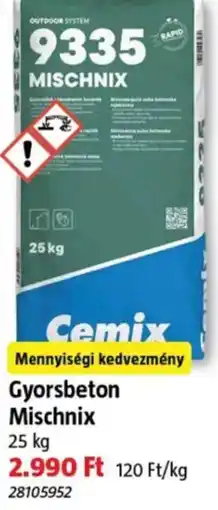 Bauhaus Cemix gyorsbeton mischnix ajánlat