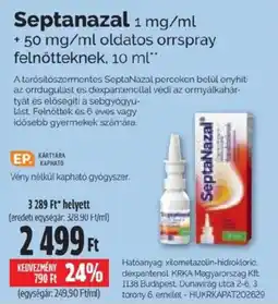 Pingvin Patika Septanazal ajánlat