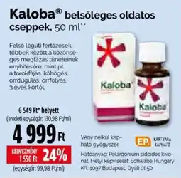 Pingvin Patika Kaloba belsőleges oldatos csepp ajánlat