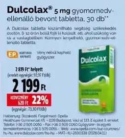 Pingvin Patika Dulcolax ajánlat