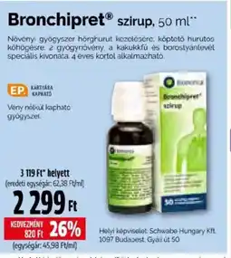 Pingvin Patika Bronchipret szirup ajánlat