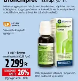 Pingvin Patika Bronchipret szirup ajánlat