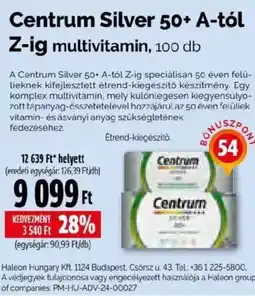 Pingvin Patika Centrum Silver 50+ A-tól Z-ig ajánlat