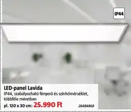 Bauhaus Lavida led-panel ajánlat
