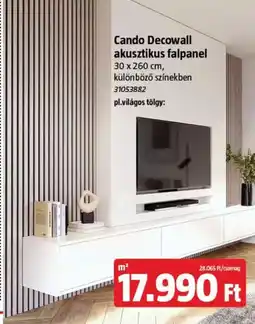 Bauhaus Cando Decowall akusztikus falpanel ajánlat