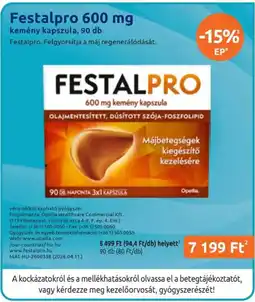 Benu Gyógyszertárak Festalpro 600 mg ajánlat
