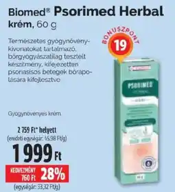 Pingvin Patika Biomed psorimed herbal krém ajánlat