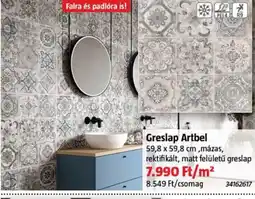 Bauhaus Greslap Artbel ajánlat