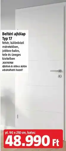 Bauhaus Beltéri ajtólap Typ 17 ajánlat