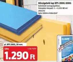 Bauhaus Hőszigetelő lap XPS 200G-300G ajánlat