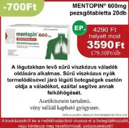 PatikaPlus mentopin pezsgőtabletta ajánlat