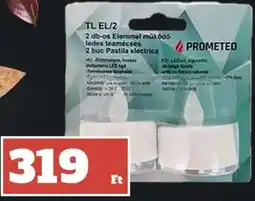 Family Diszkont Prometeo 2 db-os elemmel működő ledes teamécses ajánlat