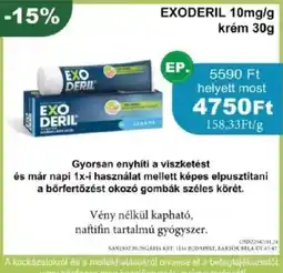 PatikaPlus exoderil krém ajánlat