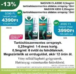 PatikaPlus Nasivin classic ajánlat