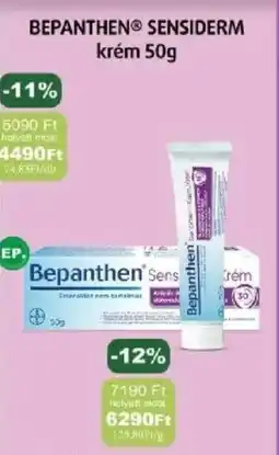 PatikaPlus Bepanthen sensiderm krém ajánlat