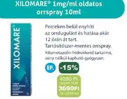 PatikaPlus Xilomare ® 1mg/ml oldatos orrspray ajánlat