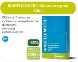 PatikaPlus Rinofluimucil Oldatos orrspray ajánlat
