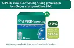 PatikaPlus Aspirin Complex® 500mg/30mg granulátum belsőleges szuszpenzióhoz ajánlat