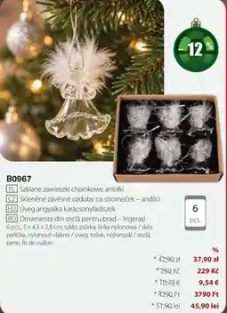 BetterStyle Szklené závésné ozdoby na stromeček ajánlat