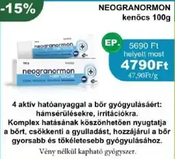 PatikaPlus Neogranormon kenőcs ajánlat