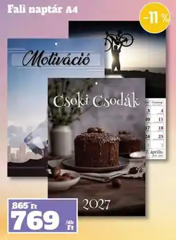 Family Diszkont Fali naplár A4 ajánlat