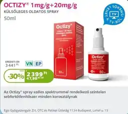Kulcs Patika Octizy külsőleges oldatos spray ajánlat