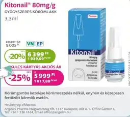 Kulcs Patika Kitonail gyógyszeres körömlakk ajánlat