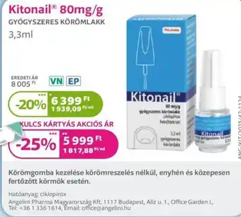 Kitonail gyógyszeres körömlakk