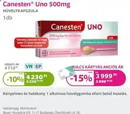 Kulcs Patika Canesten Uno ajánlat