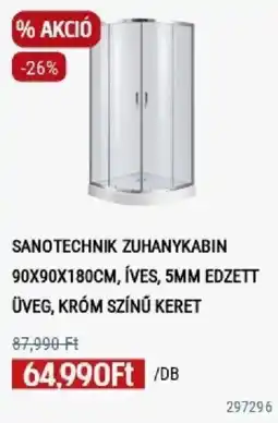 Praktiker Sanotechnik zuhanykabin ajánlat