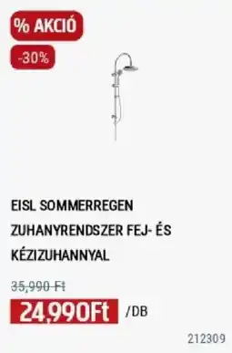 Praktiker eisl sommerregen zuhanyrendszer fej- és kézizuhannyal ajánlat