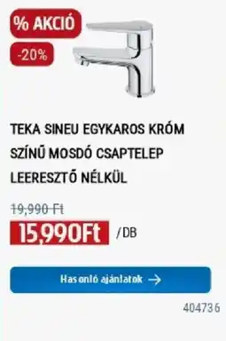 Praktiker Teka sineu egykaros króm színű mosdó csaptelep ajánlat