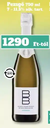 Family Diszkont B száraz fehér pezsgő ajánlat