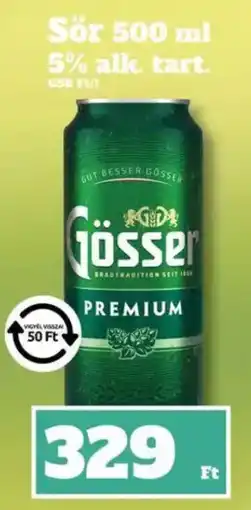 Family Diszkont Gösser premium ajánlat