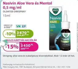 Kulcs Patika Nasivin orrspray ajánlat