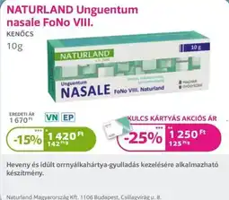 Kulcs Patika Naturland unguentum nasale ajánlat